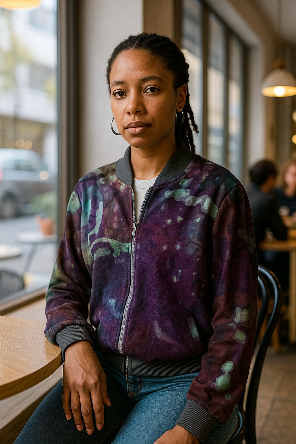 Cotton Dropcloth Bomber Jacket