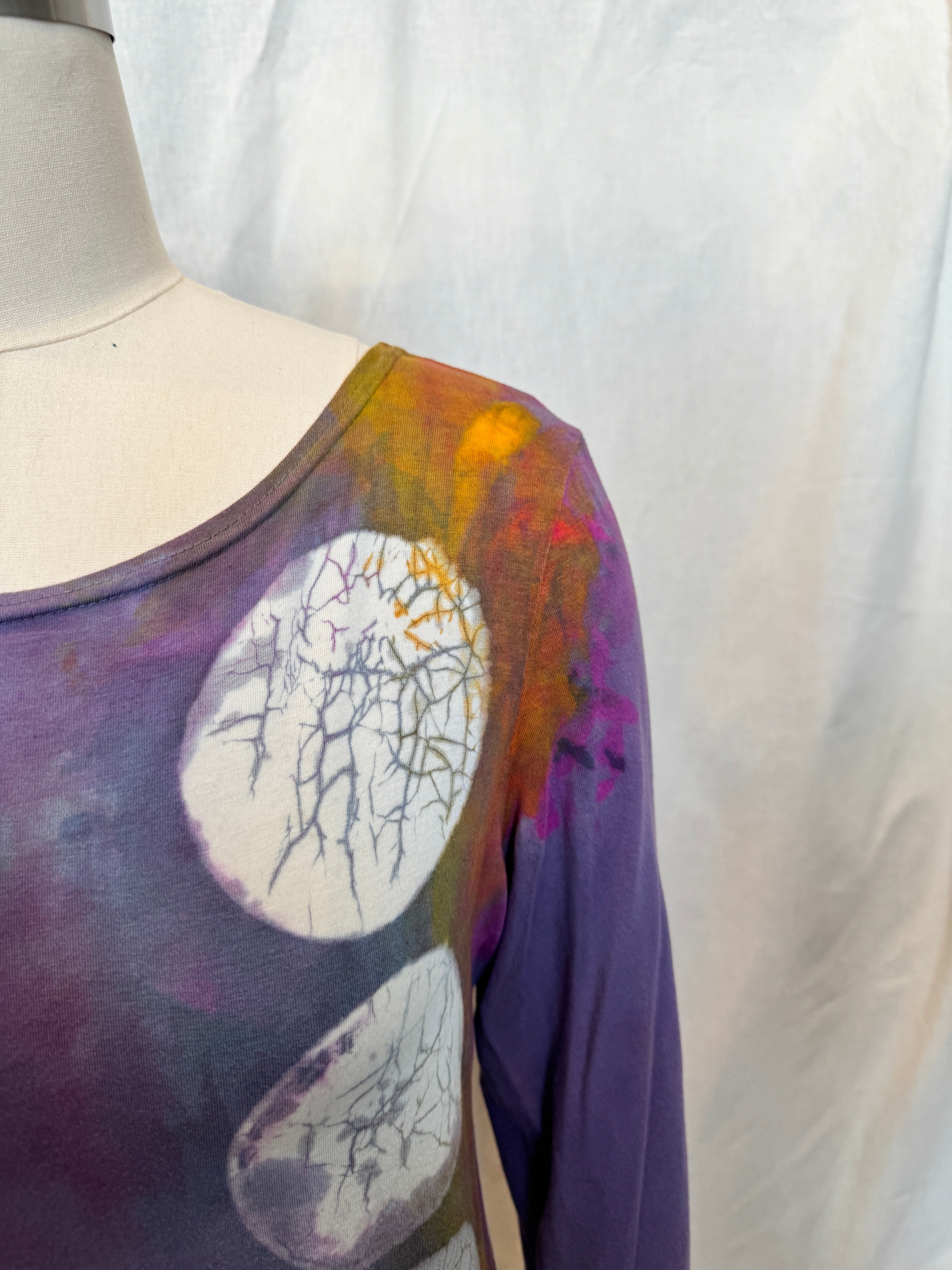 JESSIE LONG SLEEVE TOP Purple Eclipse Rainbow