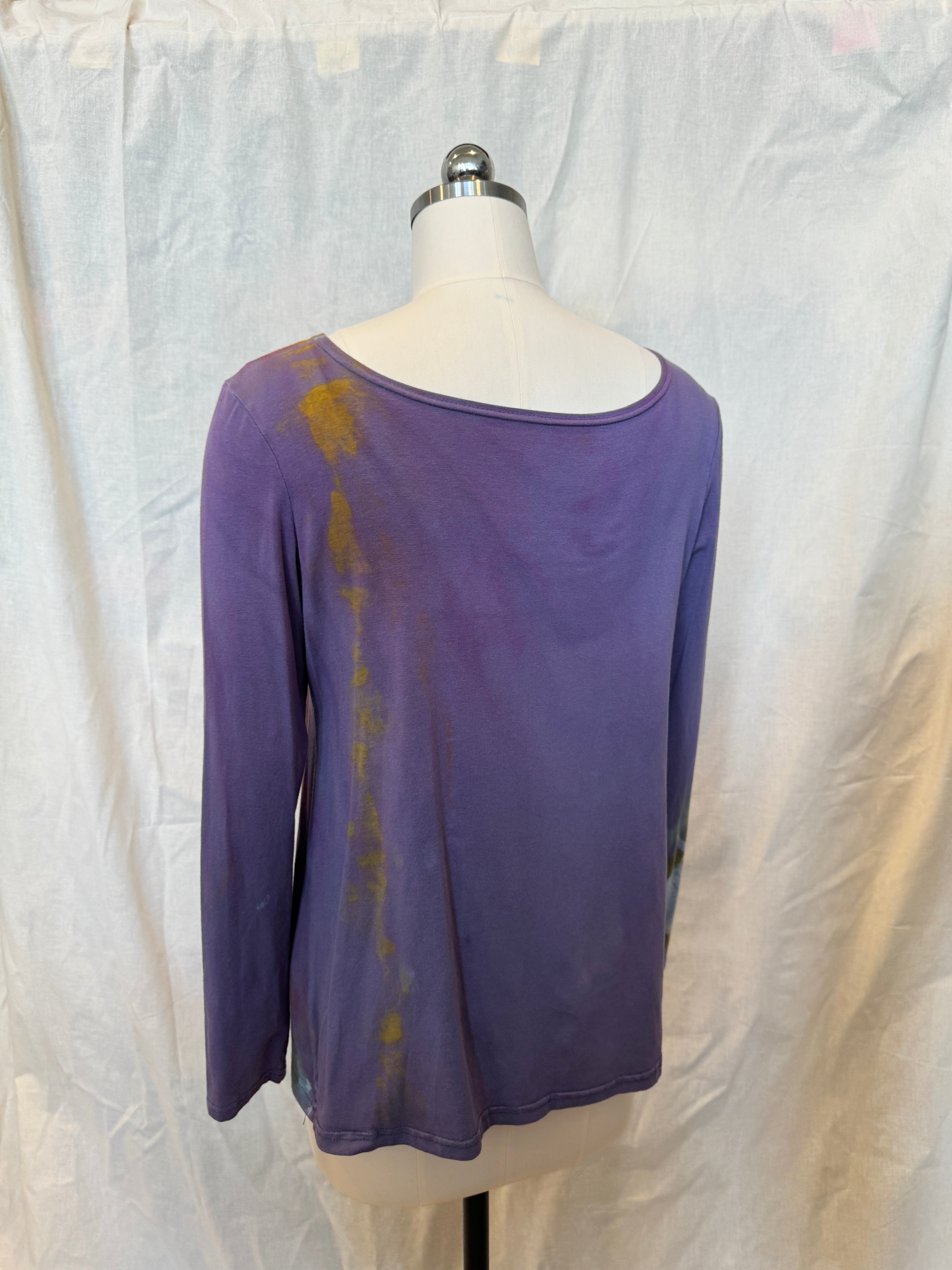 JESSIE LONG SLEEVE TOP Purple Eclipse Rainbow