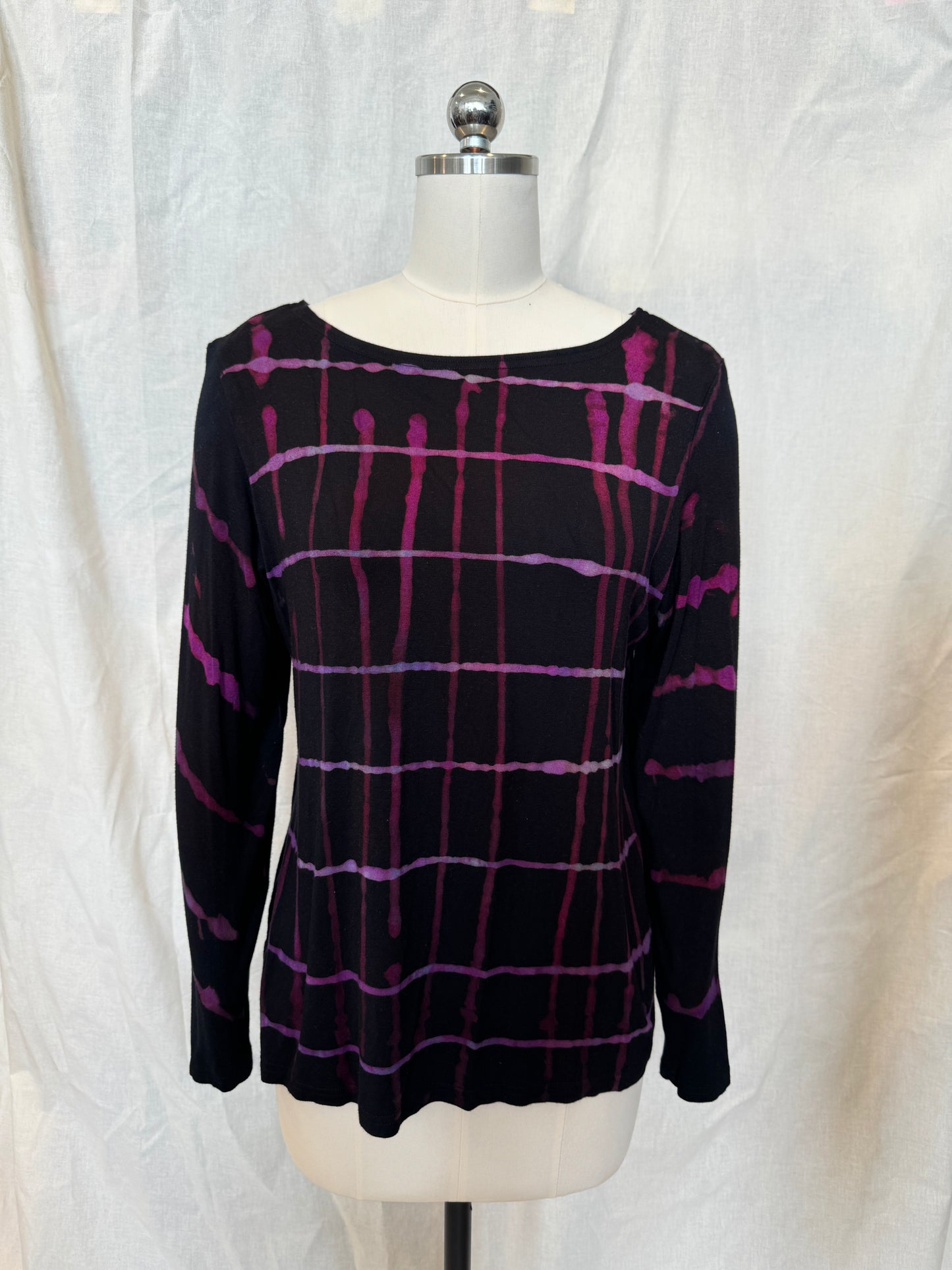 JESSIE LONG SLEEVE TOP in Pink Plaid