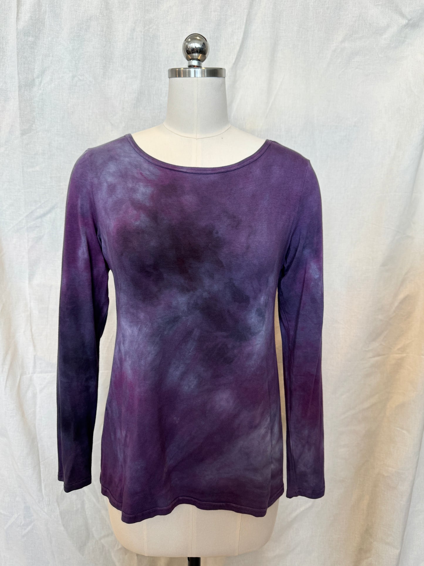 JESSIE LONG SLEEVE TOP Misty Purple Variegated