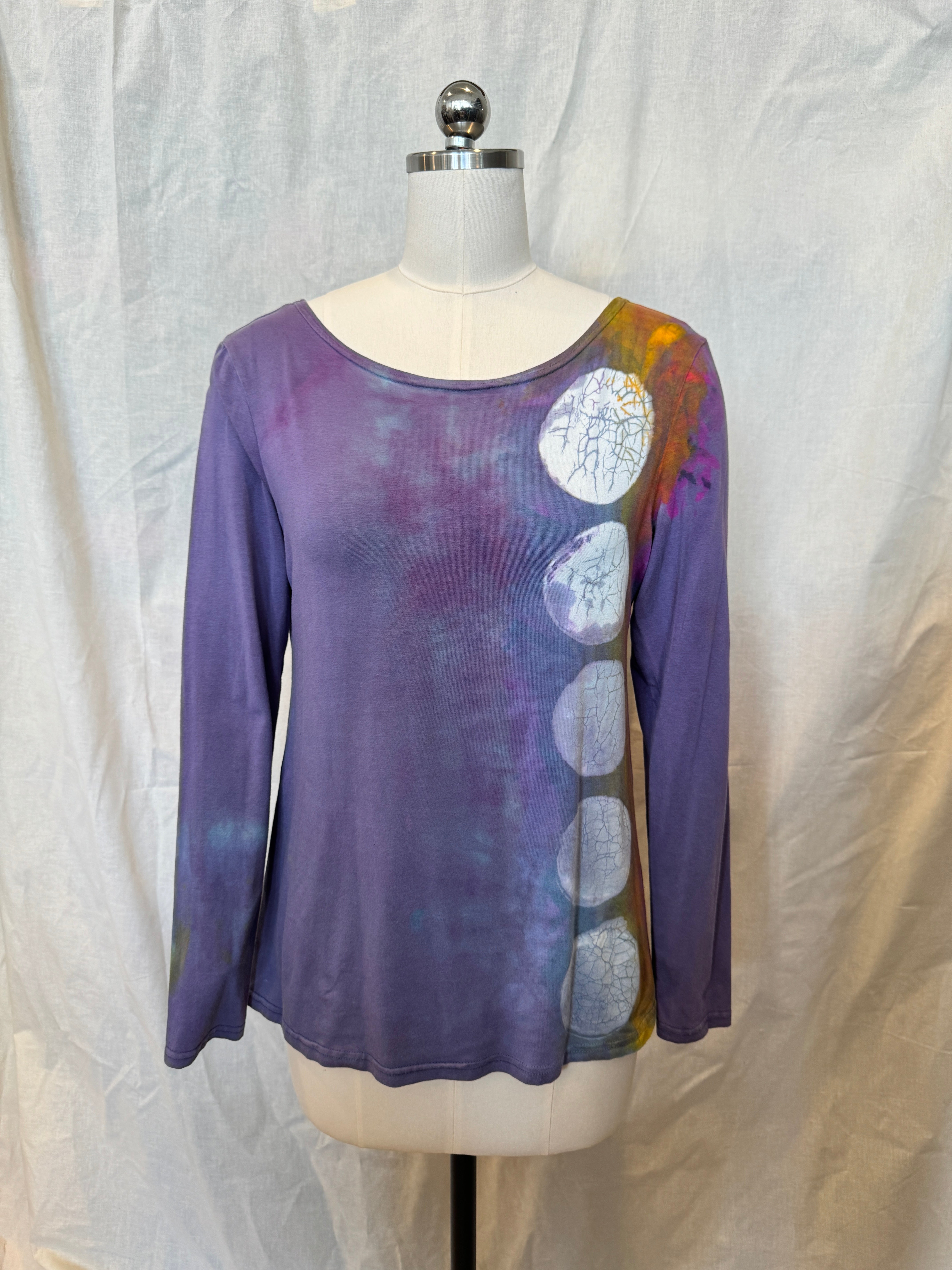 JESSIE LONG SLEEVE TOP Purple Eclipse Rainbow