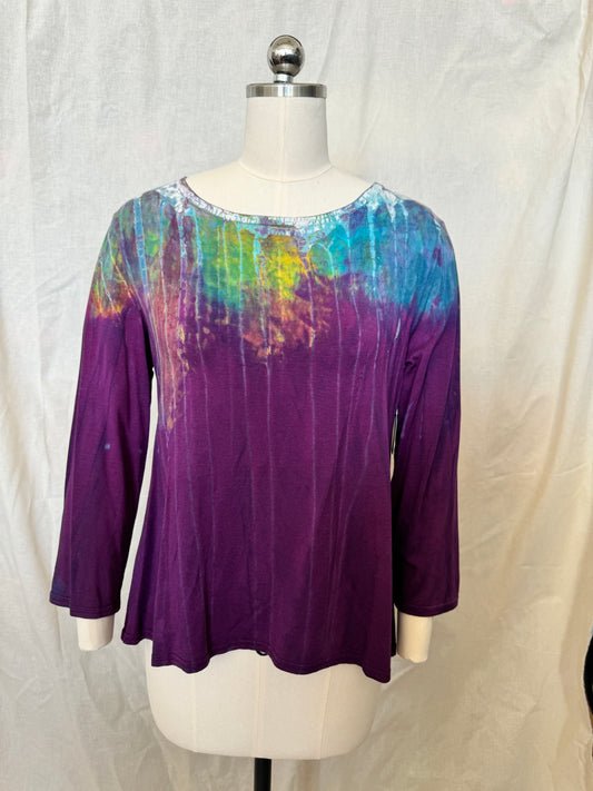 Betsy Top in Puple Rainbow Dripstone