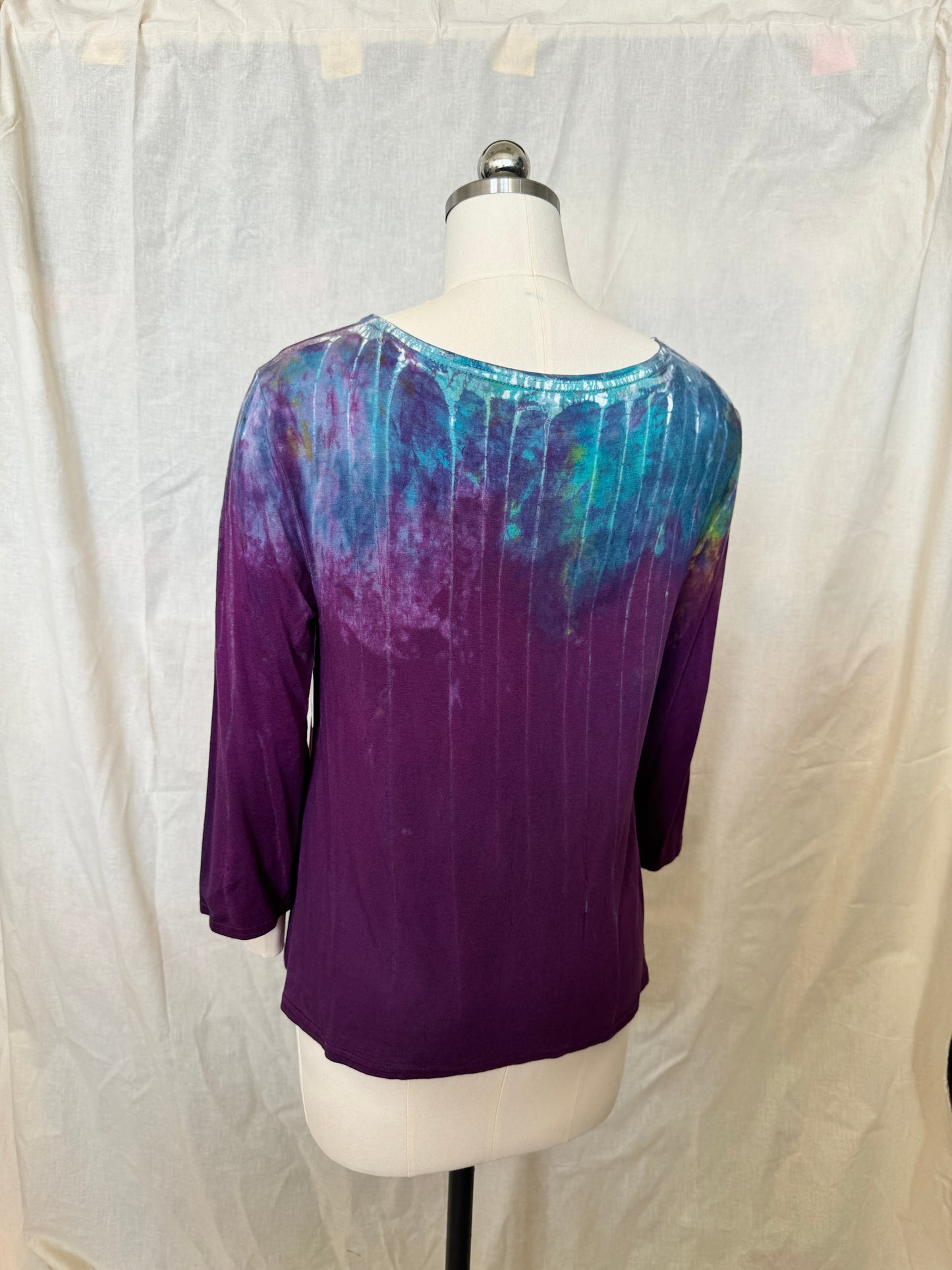 Betsy Top in Puple Rainbow Dripstone