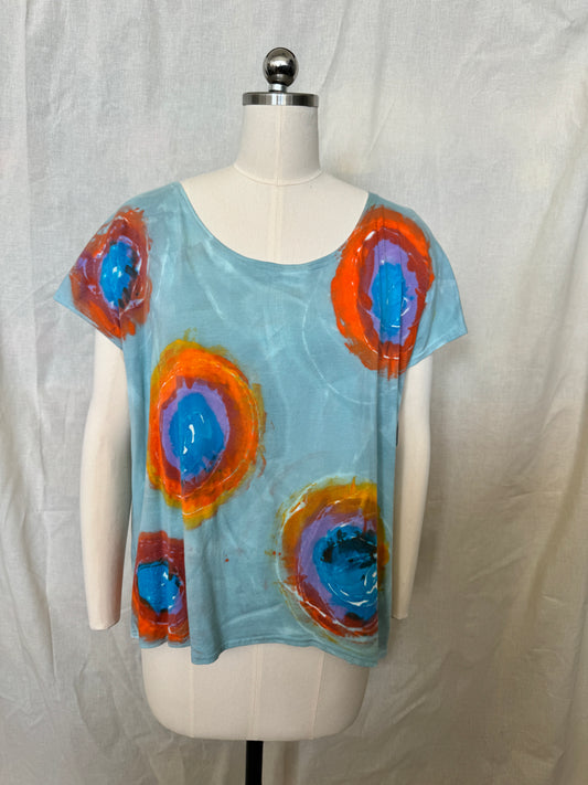 ELLIE TOP in Sage Circles