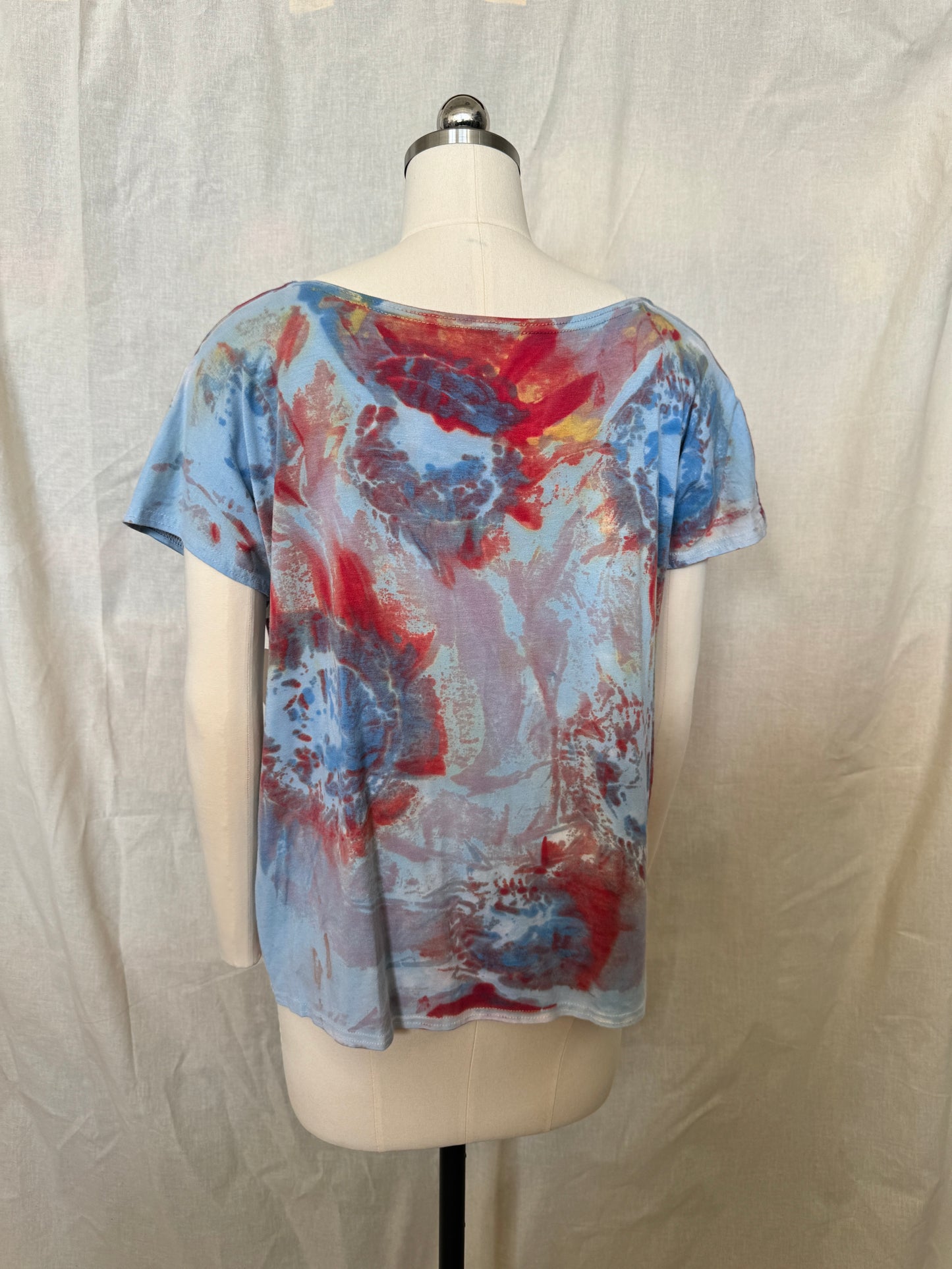 ELLIE TOP in Red Flare Circles