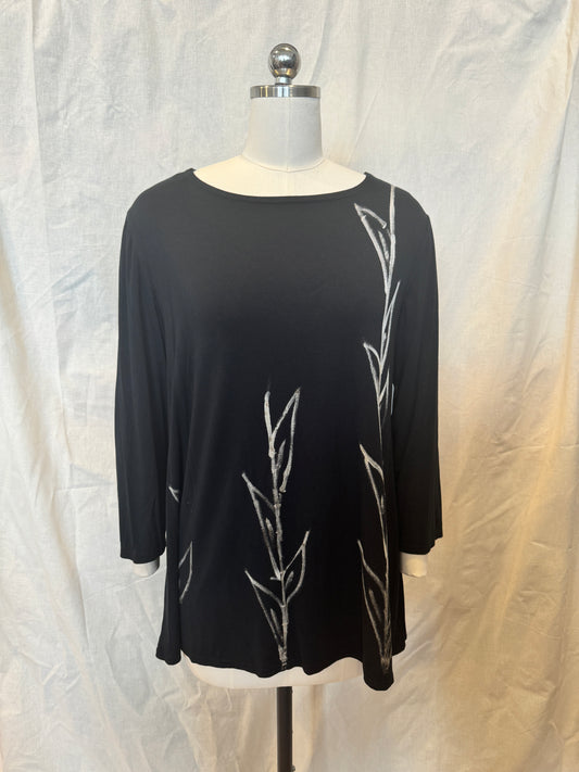 AUDREY 3/4 SLEEVE TUNIC in IVY