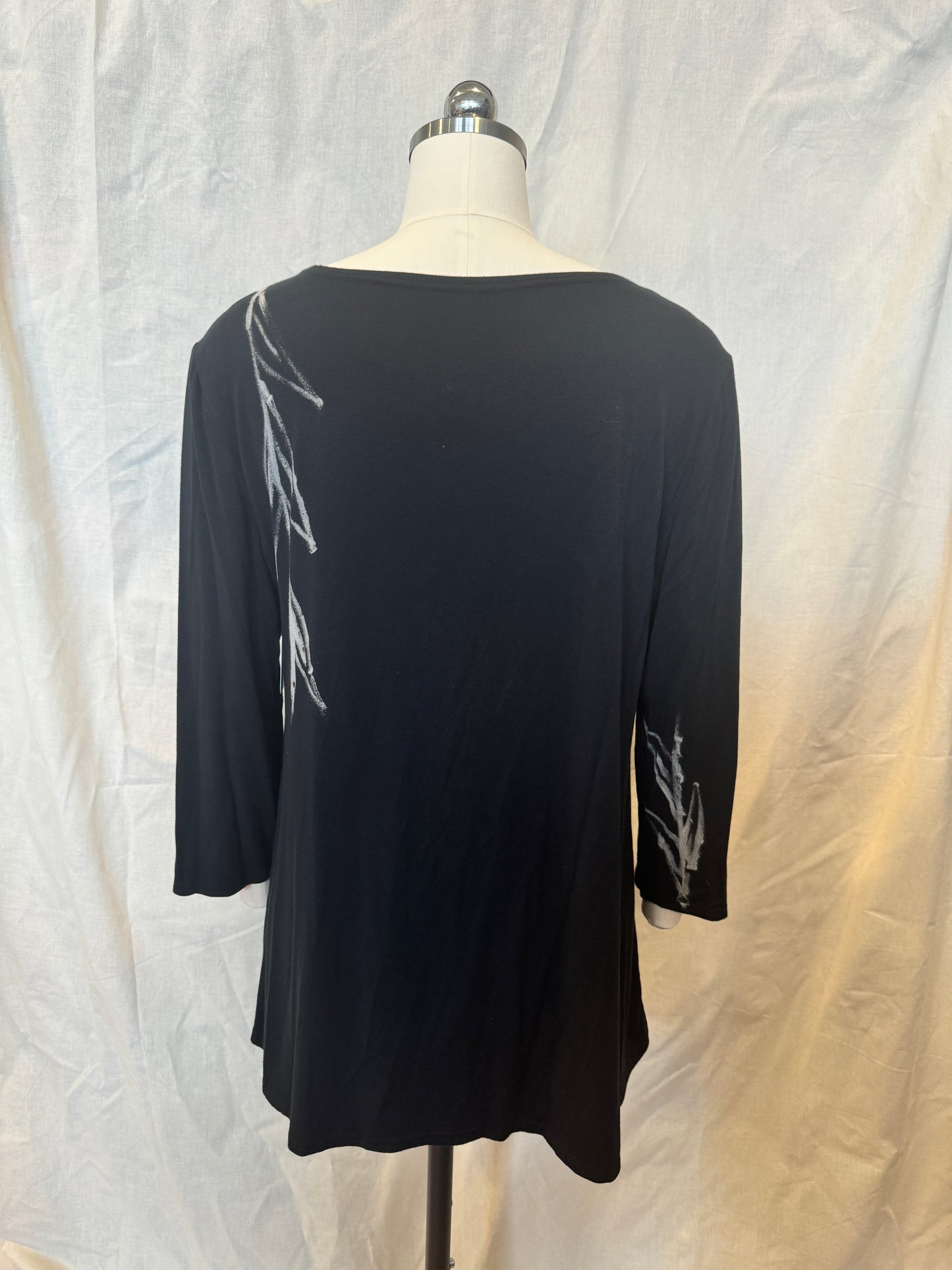 AUDREY 3/4 SLEEVE TUNIC in IVY