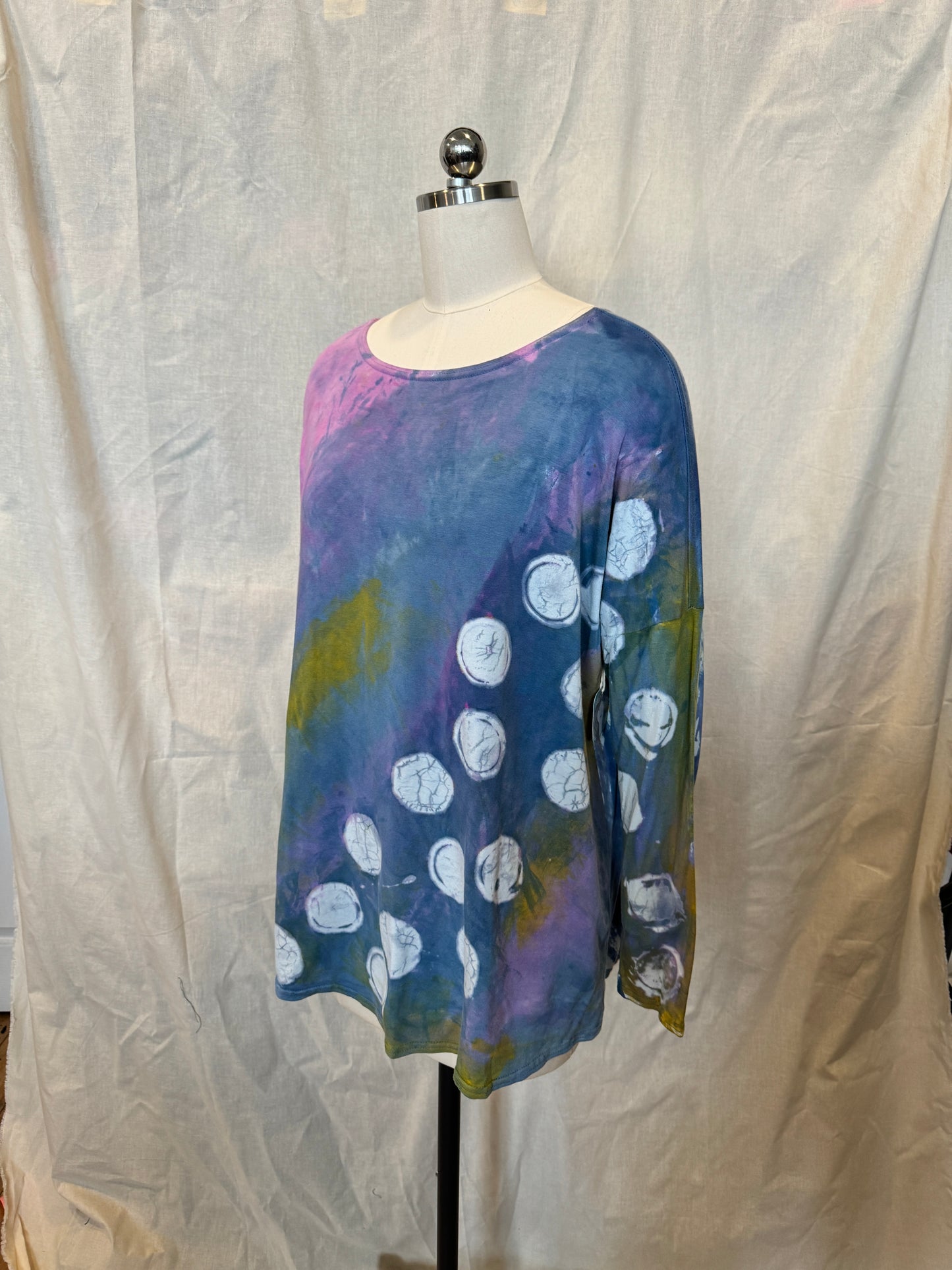 LUNA LONG SLEEVE TUNIC in Pastel Bubbles